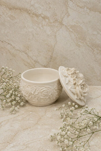 Floral Round Jar