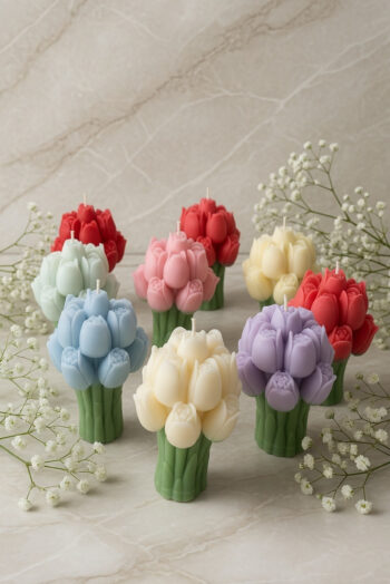 Tulip Bouquet Candle