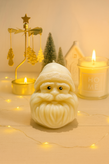 Santa Face Candle