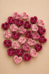 Small Heart Peony Candle