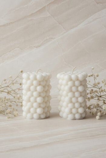 Bubble Pillar Candle