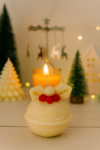 Round Christmas Bell Candle