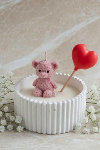 Candy Jar Bear Candle