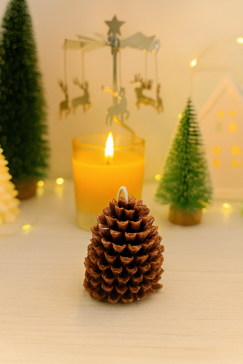 Pinecone Candle