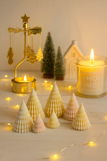 Geometric Tree Candle