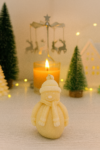 Snowman Candle