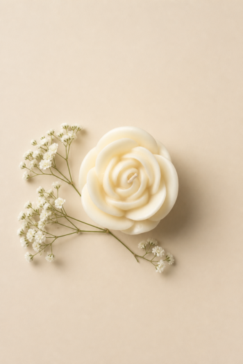 Small Rose Candle