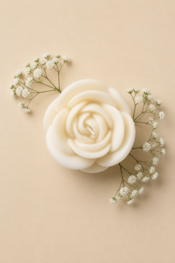Big Rose Candle