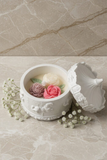 Carousel Jar with Flowers