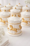 Golden carousel jar