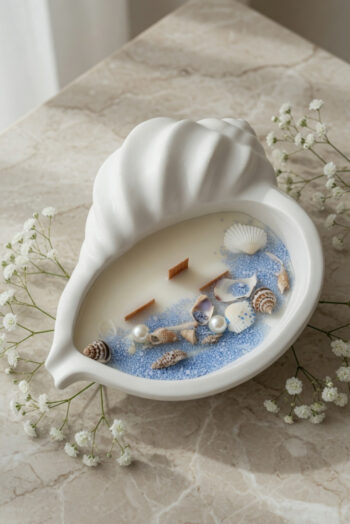 Conch Shell Jar Candle