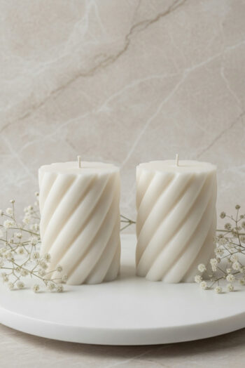 Broad Twisted Candle