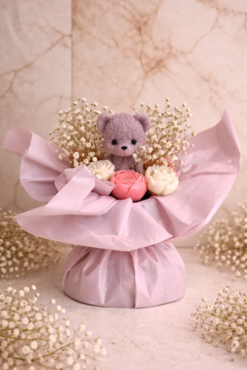 Bear Peony Bouquet