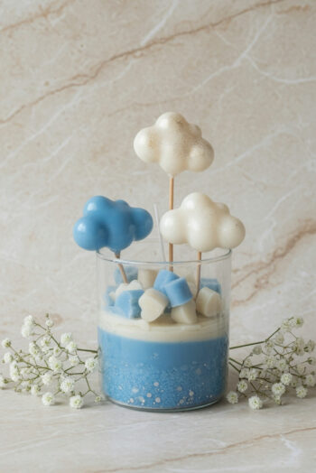 Cloud & Heart Jar Candle
