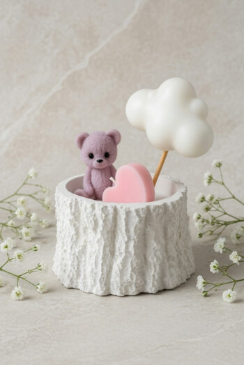 Bark Jar Bear Candle