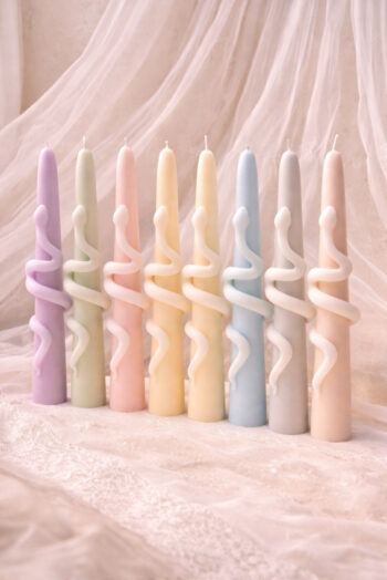 Snake Pillar Candle