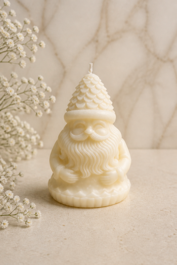 Santa Pie Candle
