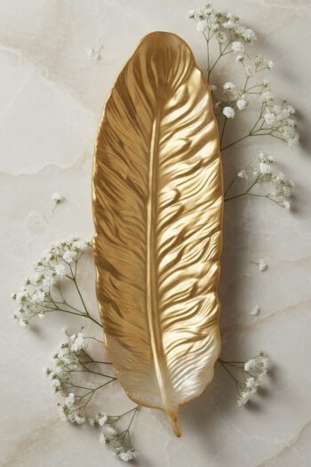 Golden Feather Tray