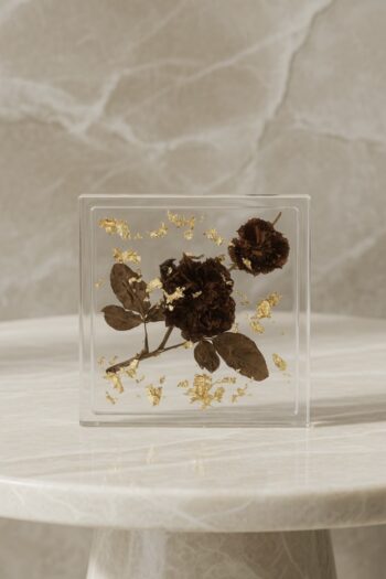 Flower Square Edge Coaster