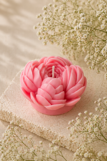 4 petal Flower Candle
