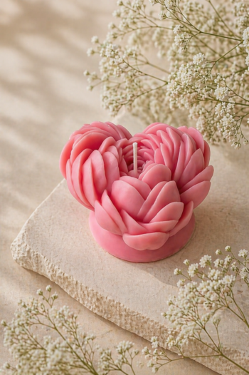 3 petal Flower Candle