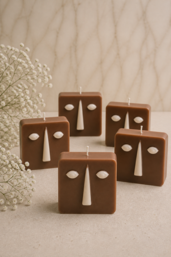 Square Face Candle
