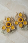 Small Peacock Urli Sunflower Candle