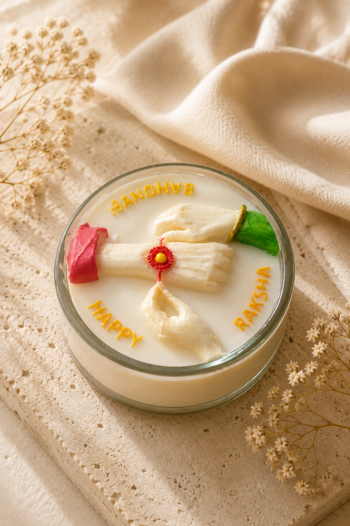 Happy Rakhi Candle